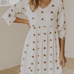 Roolee White Polka Dot Dress 🤍